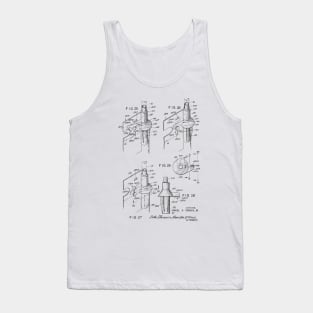 Urinary Drainage System Vintage Patent Hand Drawing Tank Top